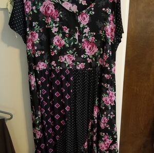Woman Within Rose Garden maxi dress, beautiful dress. Special occasions